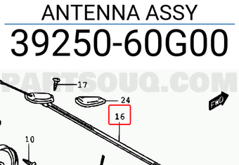Suzuki 3925060G00 ANTENNA ASSY