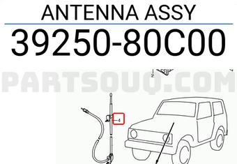 Suzuki 3925080C00 ANTENNA ASSY
