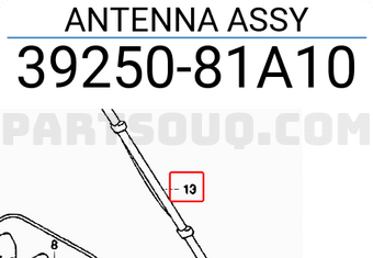 Suzuki 3925081A10 ANTENNA ASSY