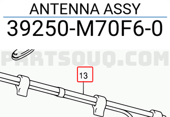 Suzuki 39250M70F60 ANTENNA ASSY