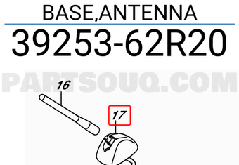 Suzuki 3925362R20 BASE,ANTENNA