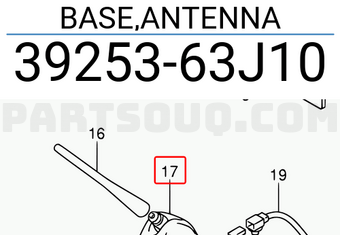 Suzuki 3925363J10 BASE,ANTENNA