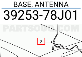 Suzuki 3925378J01 BASE, ANTENNA