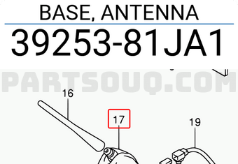Suzuki 3925381JA1 BASE, ANTENNA