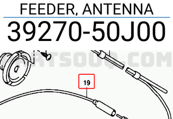 Suzuki 3927050J00 FEEDER, ANTENNA