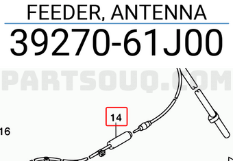 Suzuki 3927061J00 FEEDER, ANTENNA
