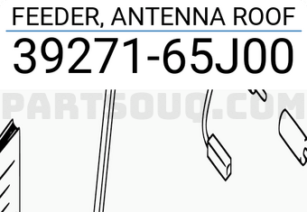 Suzuki 3927165J00 FEEDER, ANTENNA ROOF