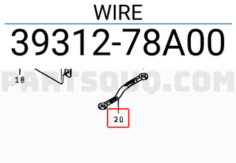 Suzuki 3931278A00 WIRE