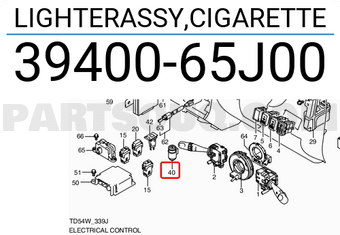 Suzuki 3940065J00 ELECT. HEATING COIL ASSEMBLY