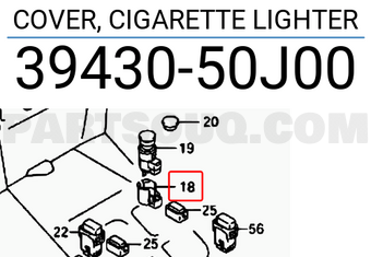 Suzuki 3943050J00 PLASTIC ELECT COVER