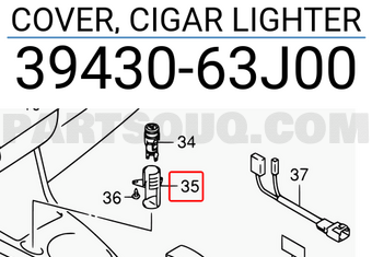 Suzuki 3943063J00 PLASTIC ELECT COVER