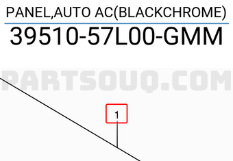 Suzuki 3951057L00GMM PANEL,AUTO AC(BLACKCHROME)