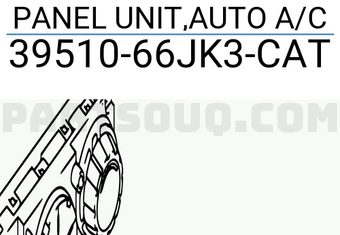 Suzuki 3951066JK3CAT PANEL UNIT,AUTO A/C
