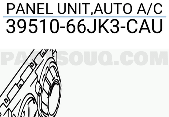 Suzuki 3951066JK3CAU PANEL UNIT,AUTO A/C