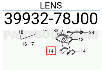 Suzuki 3993278J00 LENS