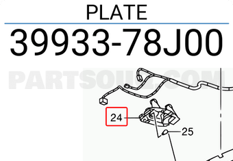 Suzuki 3993378J00 PLATE