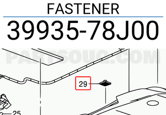 Suzuki 3993578J00 FASTENER