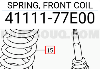 Suzuki 4111177E00 SPRING, FRONT COIL