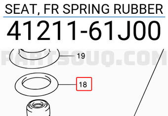 Suzuki 4121161J00 SEAT, FR SPRING RUBBER