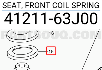 Suzuki 4121163J00 SEAT, FRONT COIL SPRING