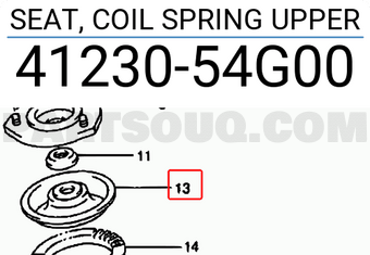 Suzuki 4123054G00 SEAT, COIL SPRING UPPER