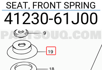 Suzuki 4123061J00 SEAT, FRONT SPRING