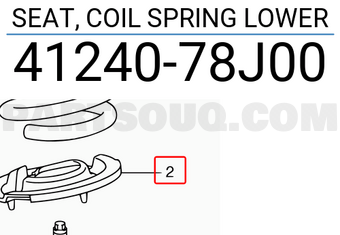 Suzuki 4124078J00 SEAT, COIL SPRING LOWER