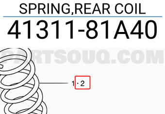 Suzuki 4131181A40 SPRING,REAR COIL