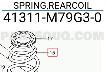 Suzuki 41311M79G30 SPRING,REARCOIL