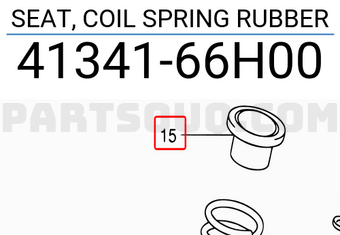 Suzuki 4134166H00 SEAT, COIL SPRING RUBBER