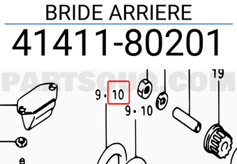 Suzuki 4141180201 BRIDE ARRIERE