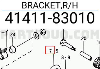 Suzuki 4141183010 BRACKET,R/H