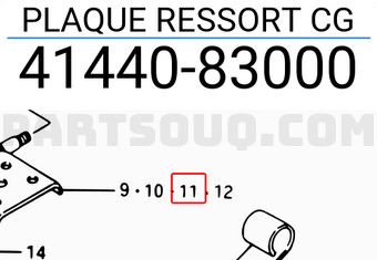 Suzuki 4144083000 PLAQUE RESSORT CG
