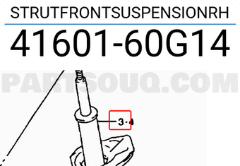 Suzuki 4160160G14 STRUTFRONTSUSPENSIONRH