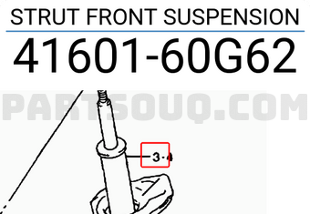 Suzuki 4160160G62 STRUT FRONT SUSPENSION