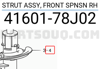 Suzuki 4160178J02 STRUT ASSY, FRONT SPNSN RH