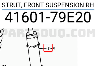 Suzuki 4160179E20 STRUT, FRONT SUSPENSION RH