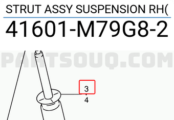 Suzuki 41601M79G82 STRUT ASSY SUSPENSION RH