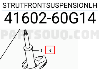 Suzuki 4160260G14 STRUTFRONTSUSPENSIONLH