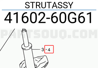 Suzuki 4160260G61 STRUTASSY
