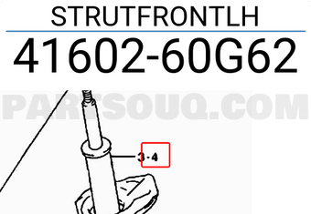 Suzuki 4160260G62 STRUTFRONTLH