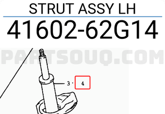 Suzuki 4160262G14 STRUT ASSY LH