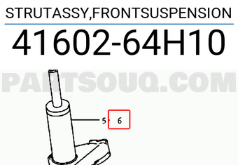 Suzuki 4160264H10 STRUTASSY,FRONTSUSPENSION