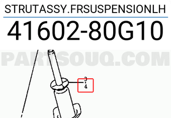 Suzuki 4160280G10 STRUTASSY.FRSUSPENSIONLH