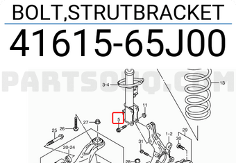 Suzuki 4161565J00 BOLT,STRUTBRACKET