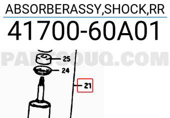 Suzuki 4170060A01 ABSORBERASSY,SHOCK,RR