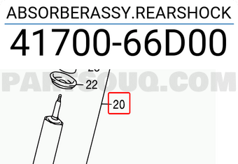 Suzuki 4170066D00 ABSORBERASSY.REARSHOCK