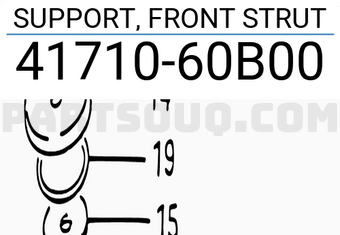 Suzuki 4171060B00 SUPPORT, FRONT STRUT