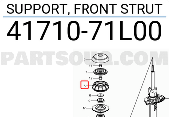 Suzuki 4171071L00 SUPPORT, FRONT STRUT