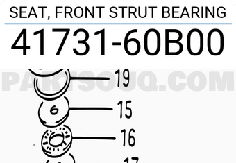 Suzuki 4173160B00 SEAT, FRONT STRUT BEARING
